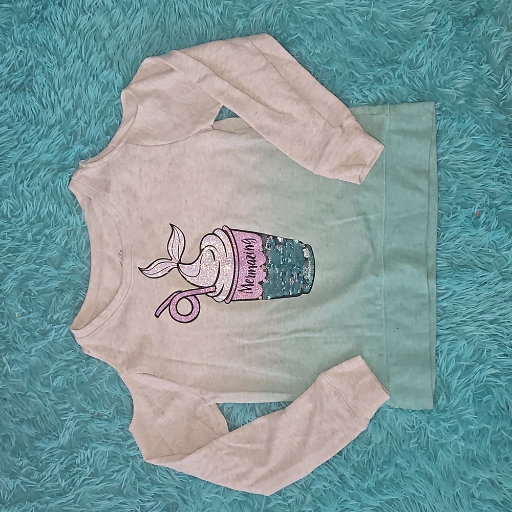 Justice Sweatshirt shoulder cutout youth size 12